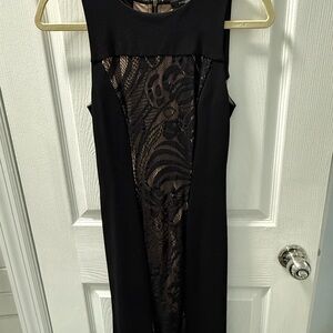 BCBGMaxAzria Black Dress with Lace Detail
